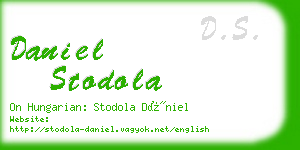 daniel stodola business card